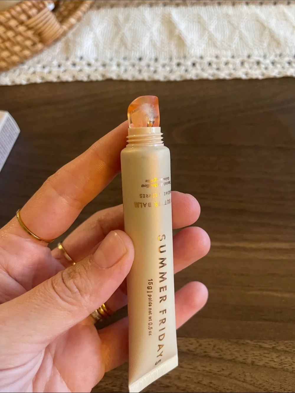 Summer Fridays Lip Butter Balm — Beige Cream Tube